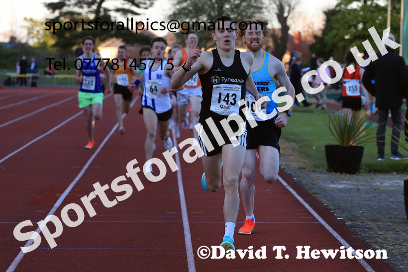 The 1500 metres, 2026 NEGP 1, Monkton Stadium. Photo: David T. Hewitson/Sports for All Pics